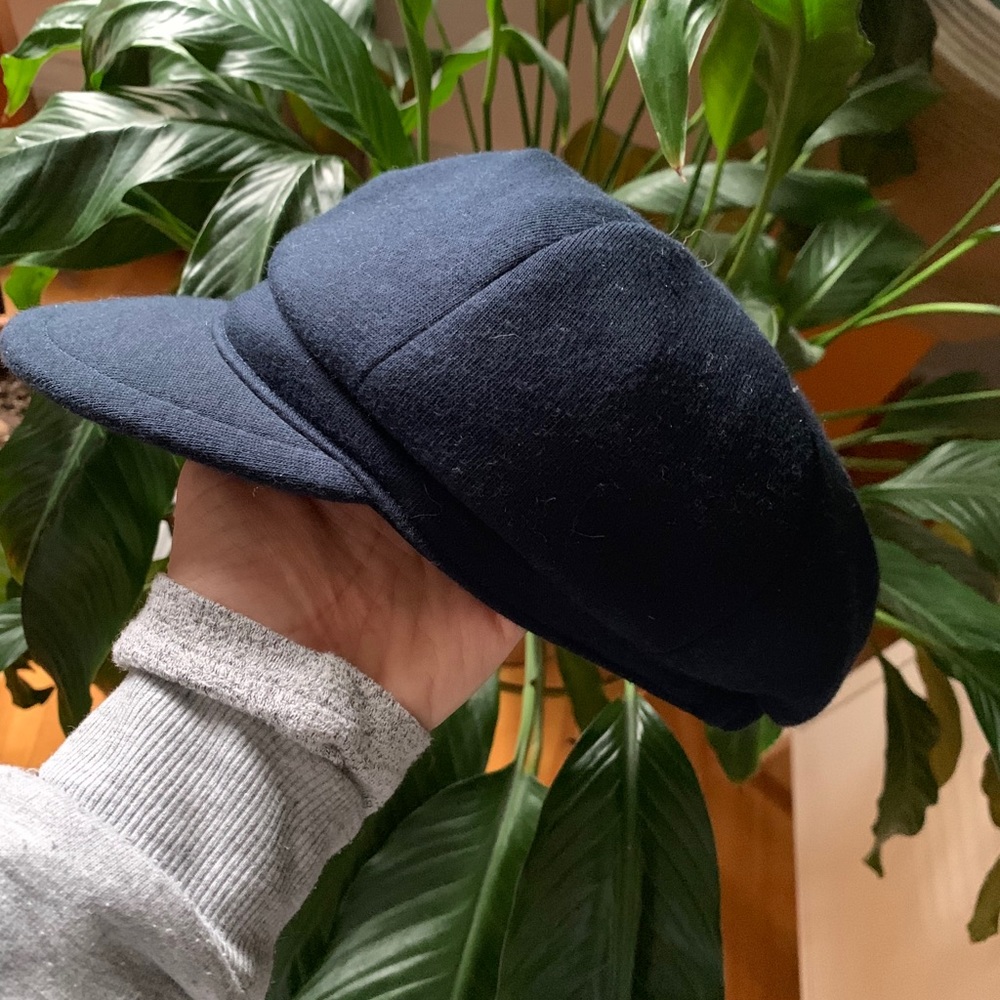 BERET HAT NAVY MUJI